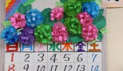 ６月のカレンダー、壁画紹介🌼